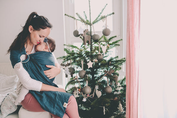 Linen & Silk Mezaya Baby Sling review from Munich based Babywearing Consultant Ivana Konstantinidis